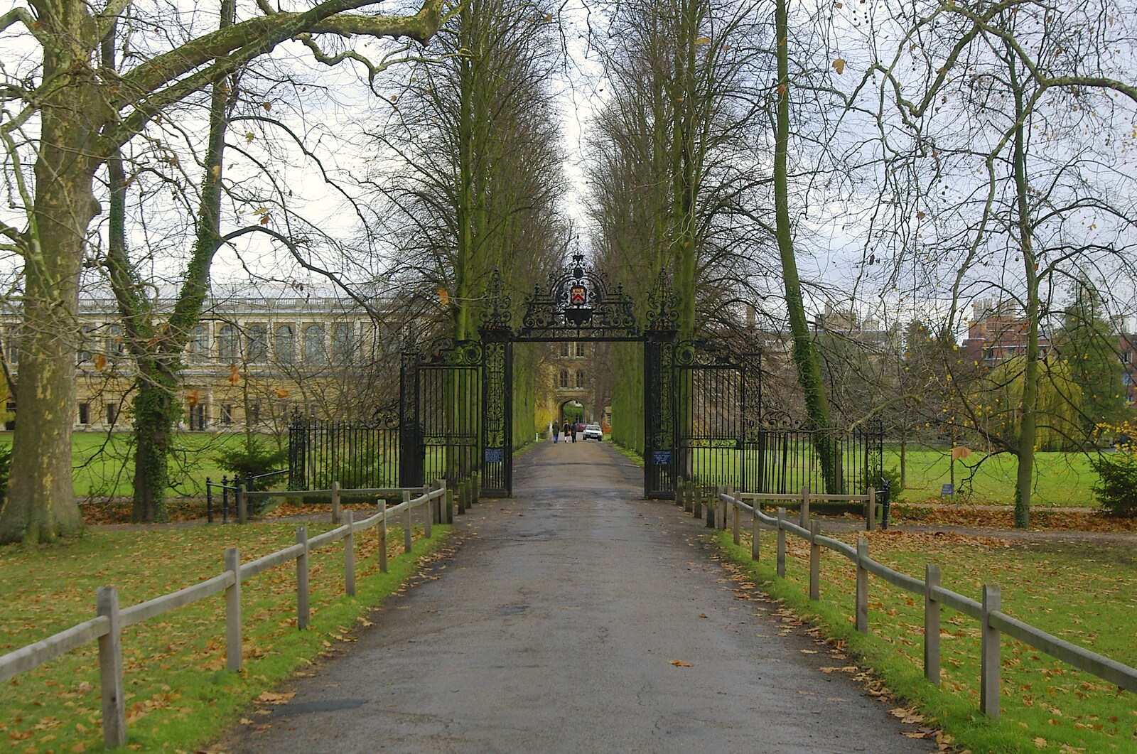 A gate to St. John's College from Autumn Colleges: a Wander around The Backs, Cambridge - 26th November