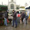 A pop-up coffee wagon, Autumn Colleges: a Wander around The Backs, Cambridge - 26th November