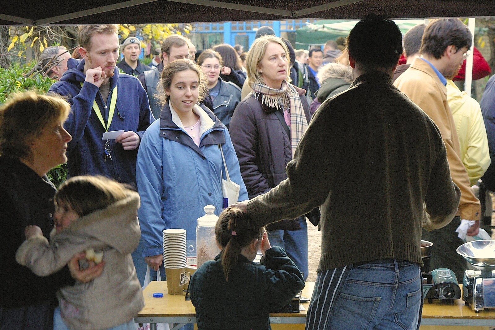 A view from behind a market stall from The Winter Fair, Mill Road, Cambridge - 2nd December 2006