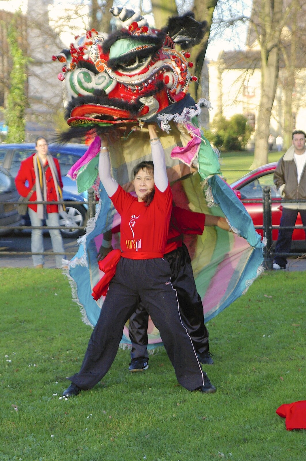 Dragon dancing from The Winter Fair, Mill Road, Cambridge - 2nd December 2006