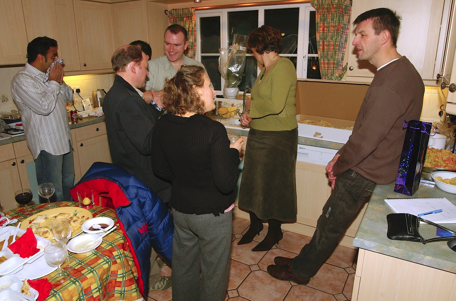 In the kitchen from Bill's Party, Papworth Everard, Cambridgeshire - 9th December 2006