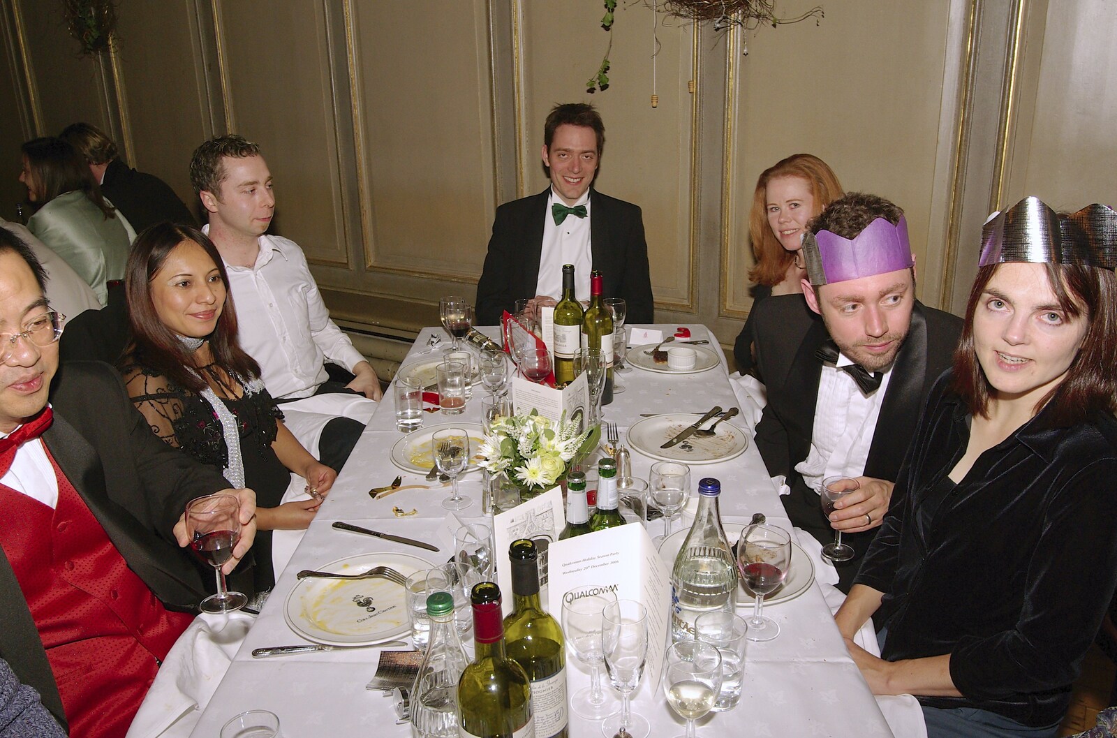 Stef on the top table from Qualcomm Cambridge's Christmas Do, Jesus College, Cambridge - 20th December 2006