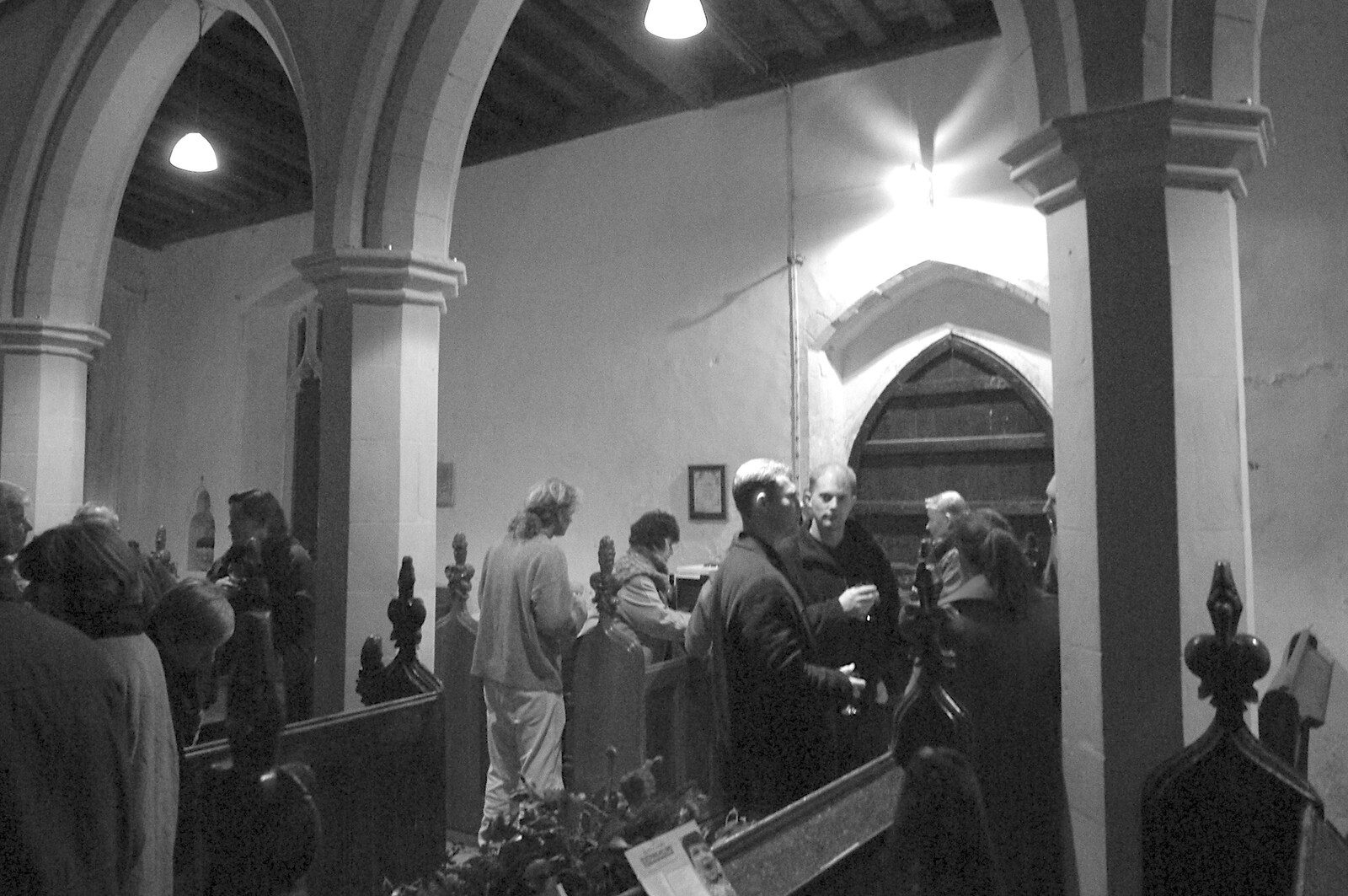 Paul in the church at Thrandeston from The BBs at the Park Hotel, and Christmas in Blackrock, Dublin, Ireland - 25th December 2006