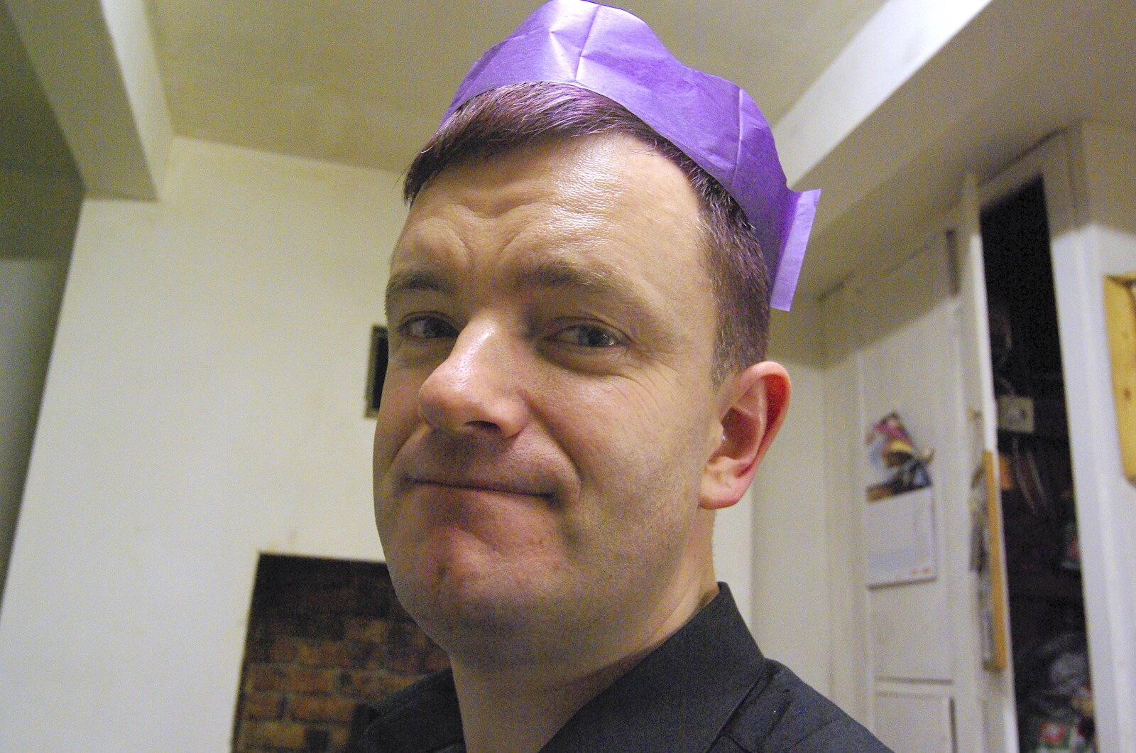 Nosher's purple hat matches his purple hair from The BBs at the Park Hotel, and Christmas in Blackrock, Dublin, Ireland - 25th December 2006