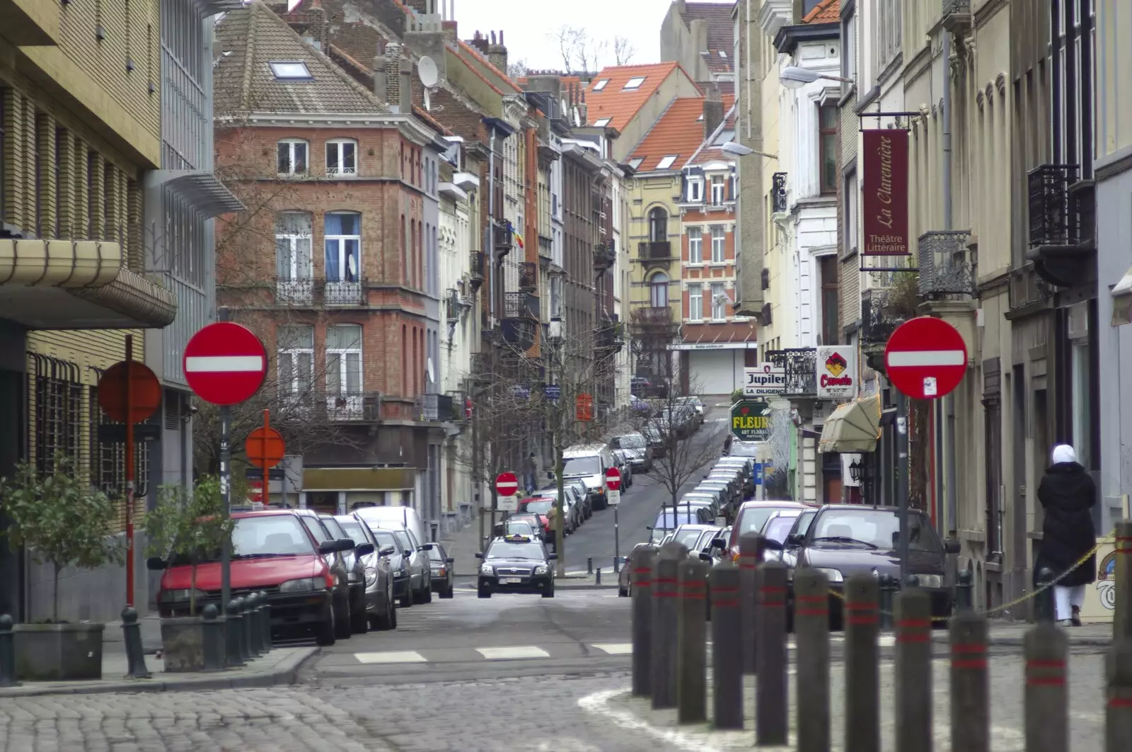 A Brussels side street, from The Christmas Markets of Brussels, Belgium - 1st January 2007