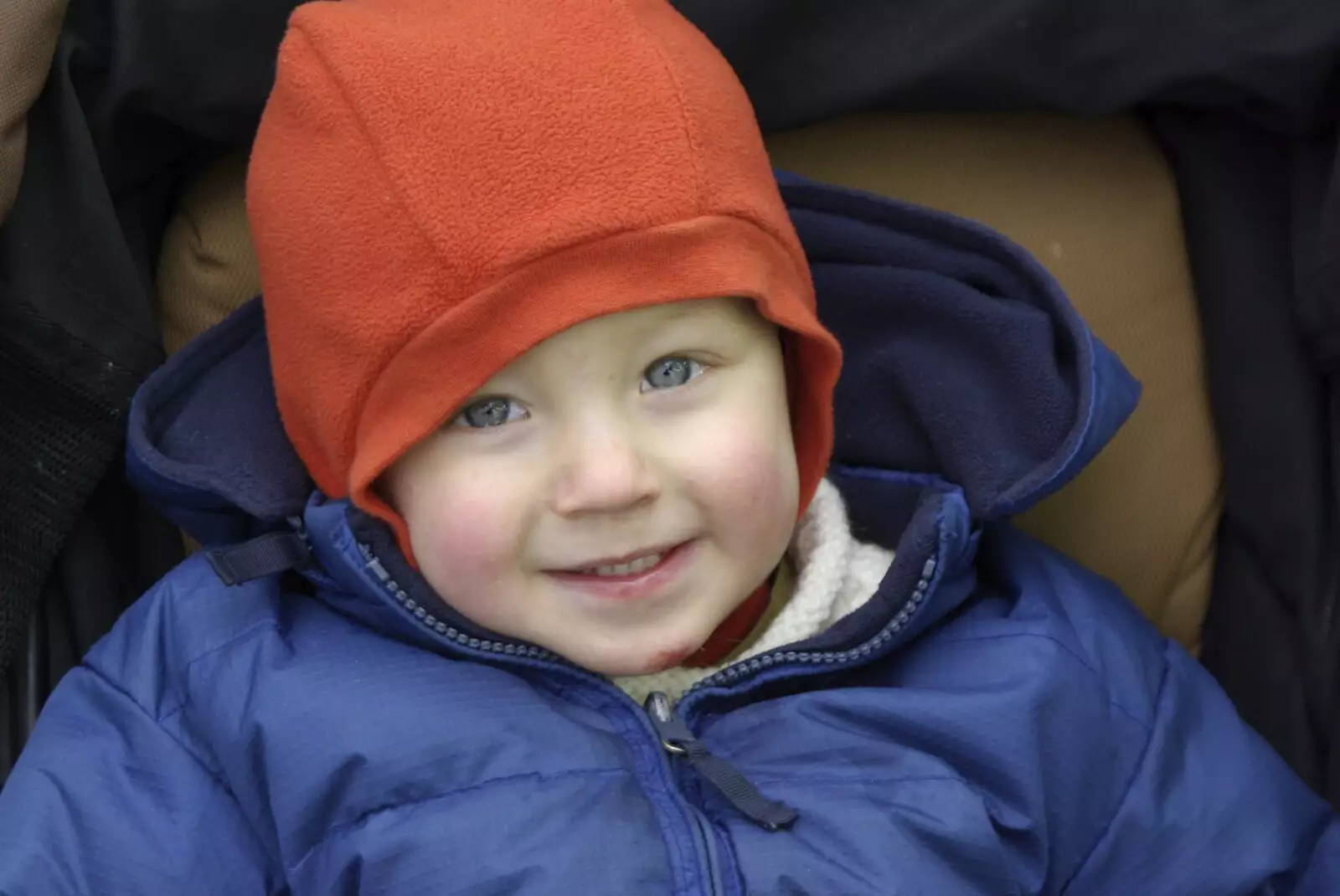 Kai in a push-chair, from The Christmas Markets of Brussels, Belgium - 1st January 2007