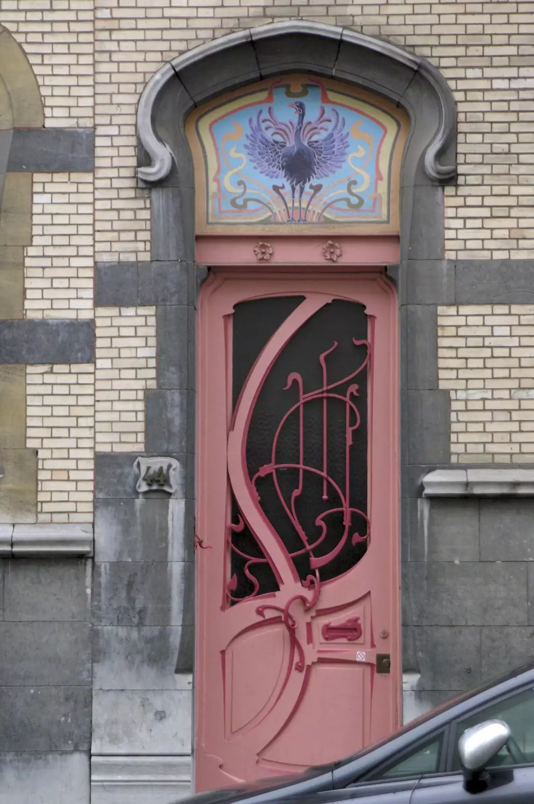 A funky door, from The Christmas Markets of Brussels, Belgium - 1st January 2007