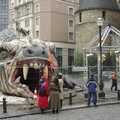 An inflatable 'Ice Monster' waits to lure unwary children, The Christmas Markets of Brussels, Belgium - 1st January 2007