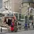 An inflatable 'Ice Monster' waits , The Christmas Markets of Brussels, Belgium - 1st January 2007