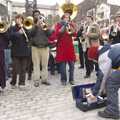 A busking brass band, The Christmas Markets of Brussels, Belgium - 1st January 2007