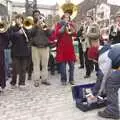 A busking brass band, The Christmas Markets of Brussels, Belgium - 1st January 2007