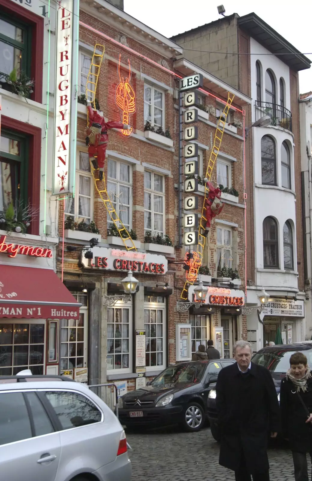 Restaurant 'Les Crustaces', from The Christmas Markets of Brussels, Belgium - 1st January 2007