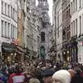 Heaving crowds near to the Grand Place, The Christmas Markets of Brussels, Belgium - 1st January 2007