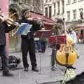 A bit of classical busking, The Christmas Markets of Brussels, Belgium - 1st January 2007