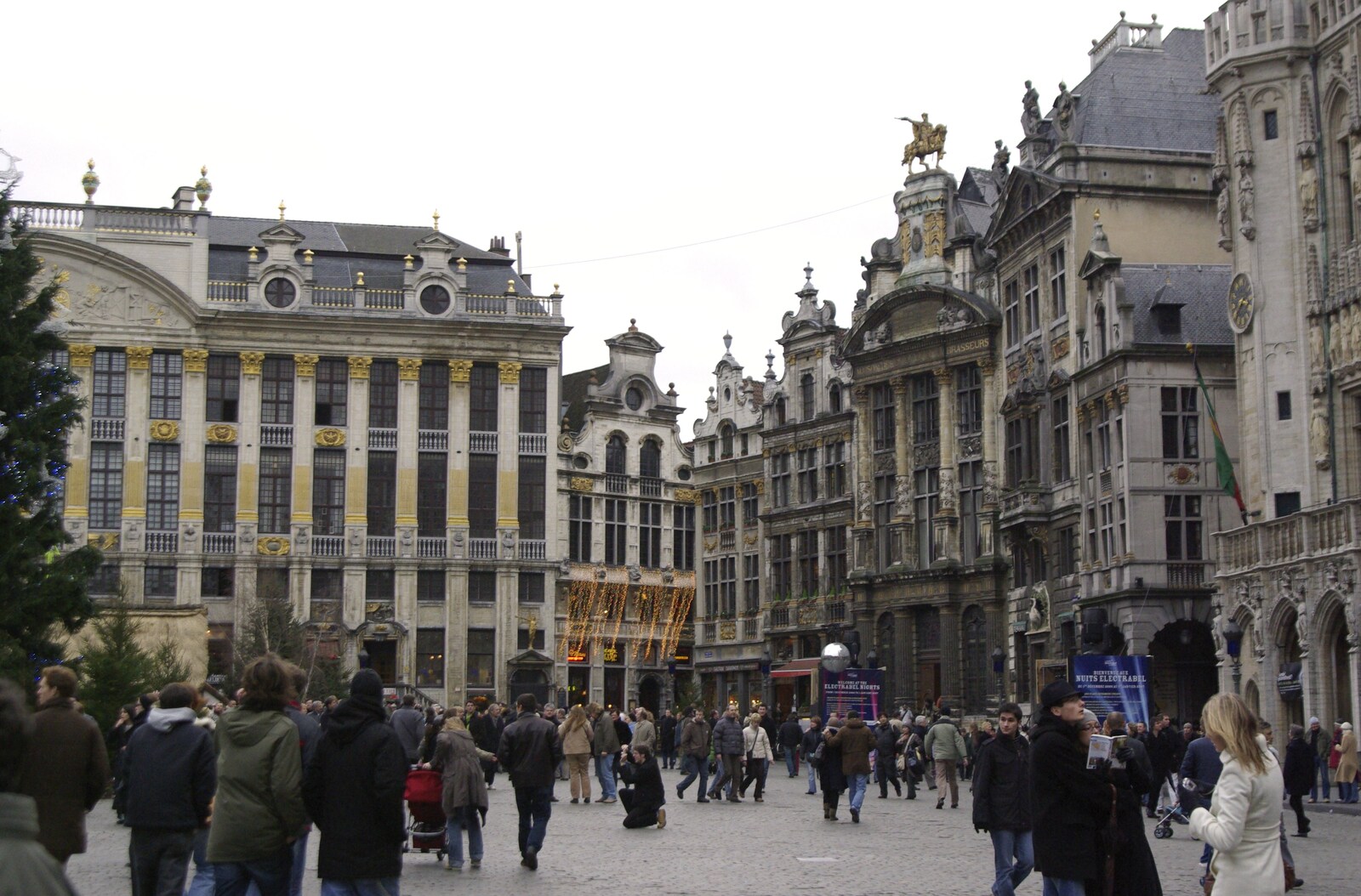 The Grand Place from The Christmas Markets of Brussels, Belgium - 1st January 2007