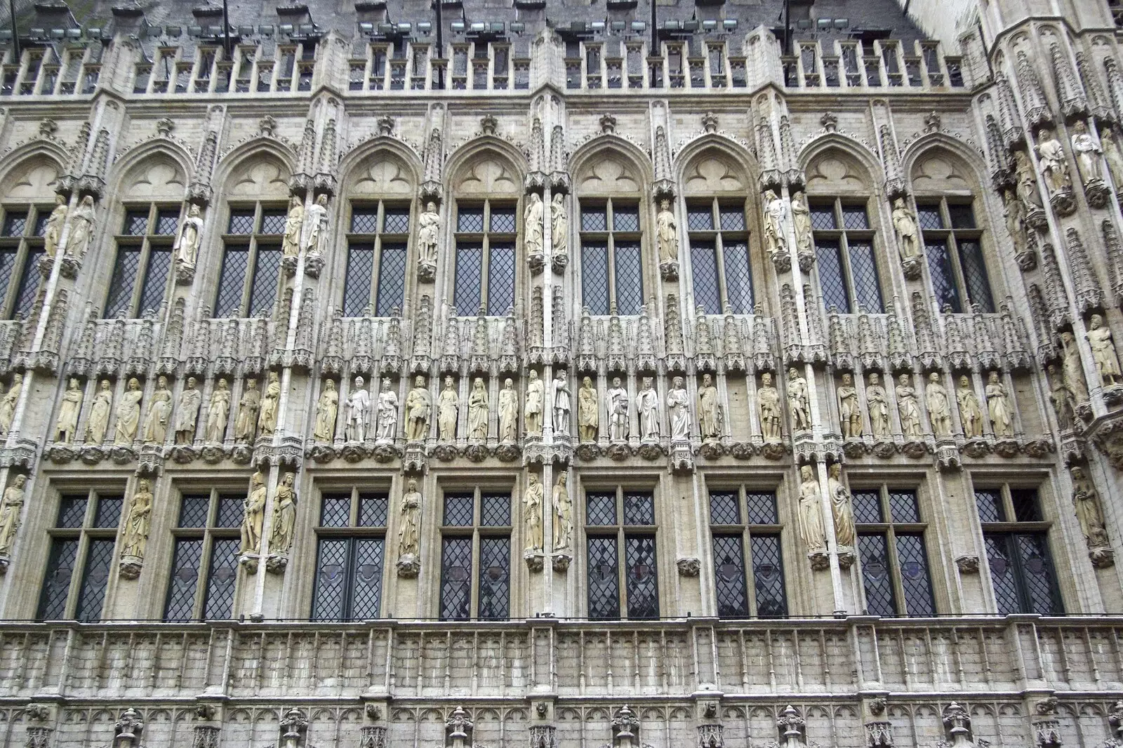 Part of the L'Hôtel De Ville in the Grand Place, from The Christmas Markets of Brussels, Belgium - 1st January 2007