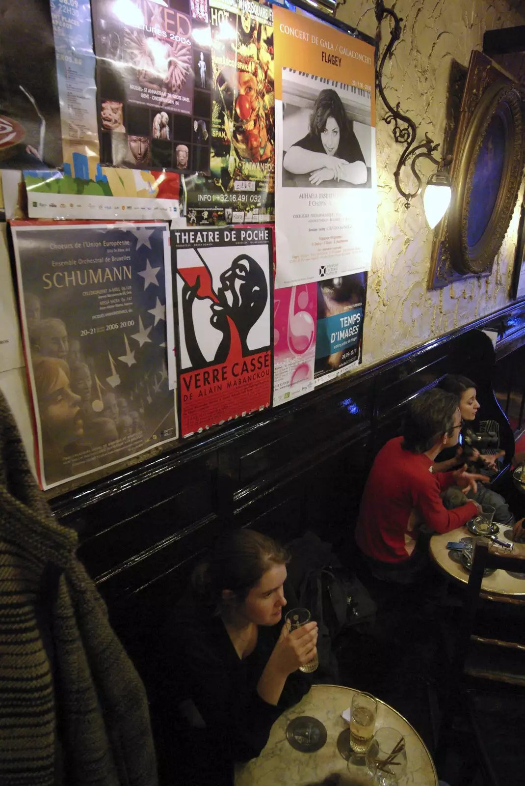 Posters on the wall, from The Christmas Markets of Brussels, Belgium - 1st January 2007