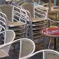 Stacked café chairs, The Christmas Markets of Brussels, Belgium - 1st January 2007