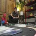2007 Back at the house, Nosher and Natan play Scalextric