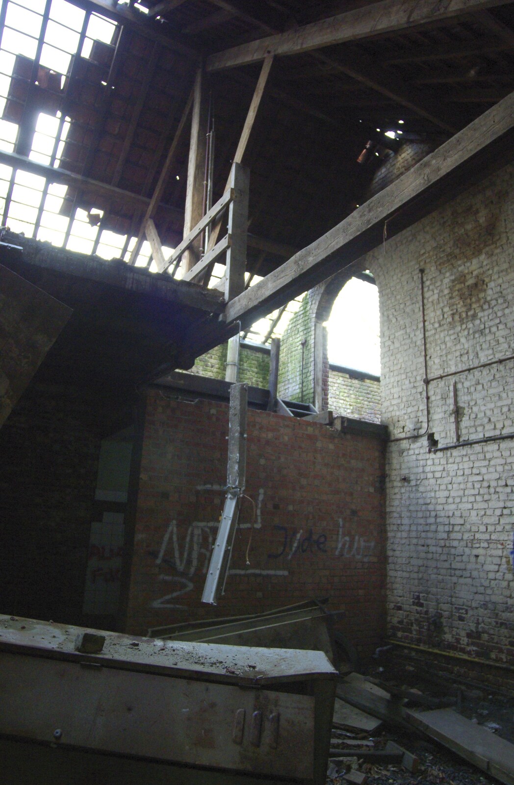 Inside the derelict building from The Christmas Markets of Brussels, Belgium - 1st January 2007