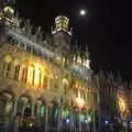 The Hôtel de Ville is all lit up, The Christmas Markets of Brussels, Belgium - 1st January 2007