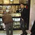 Pieter in a chocolate shop, The Christmas Markets of Brussels, Belgium - 1st January 2007