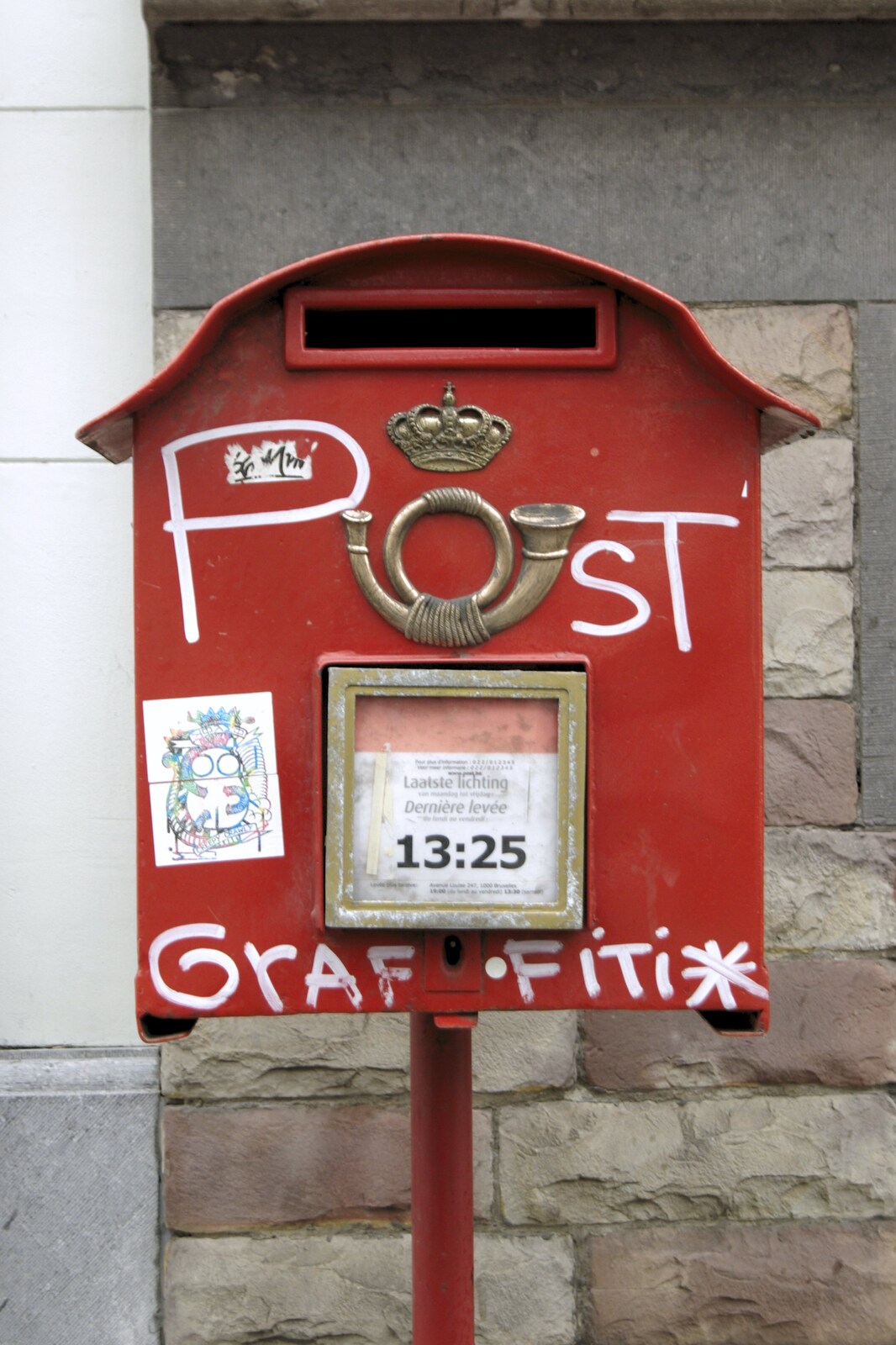 A Brussels post box from The Christmas Markets of Brussels, Belgium - 1st January 2007