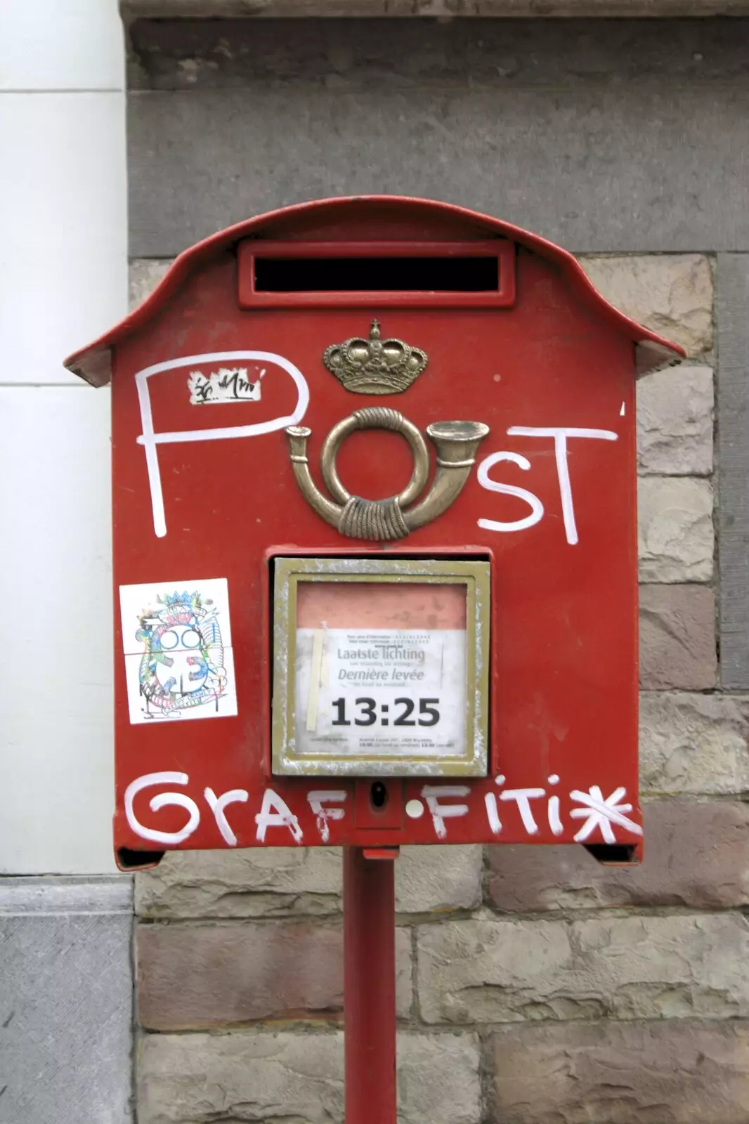 A Brussels post box, from The Christmas Markets of Brussels, Belgium - 1st January 2007