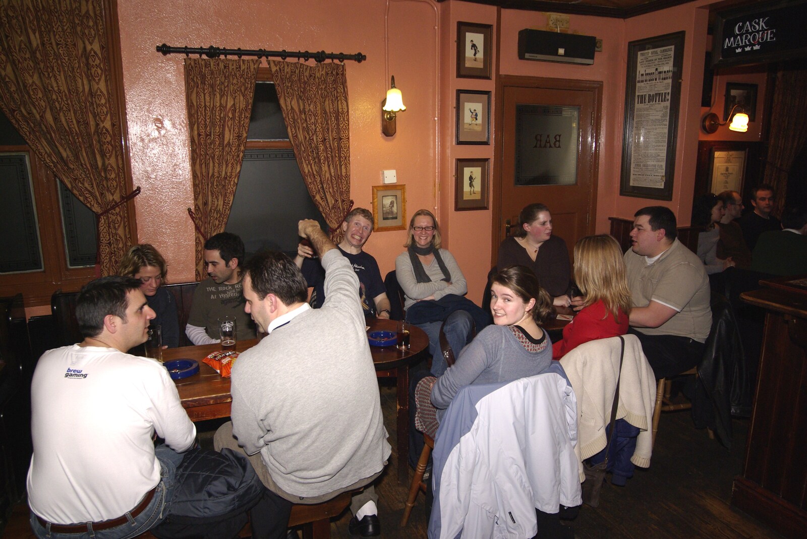 The Qualcomm crowd grows from Beer and Kebabs: Leaving "The Lab", Mill Road, Cambridge - 12th January 2007