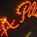 2007 The word 'Apollo' made up from red rope lights