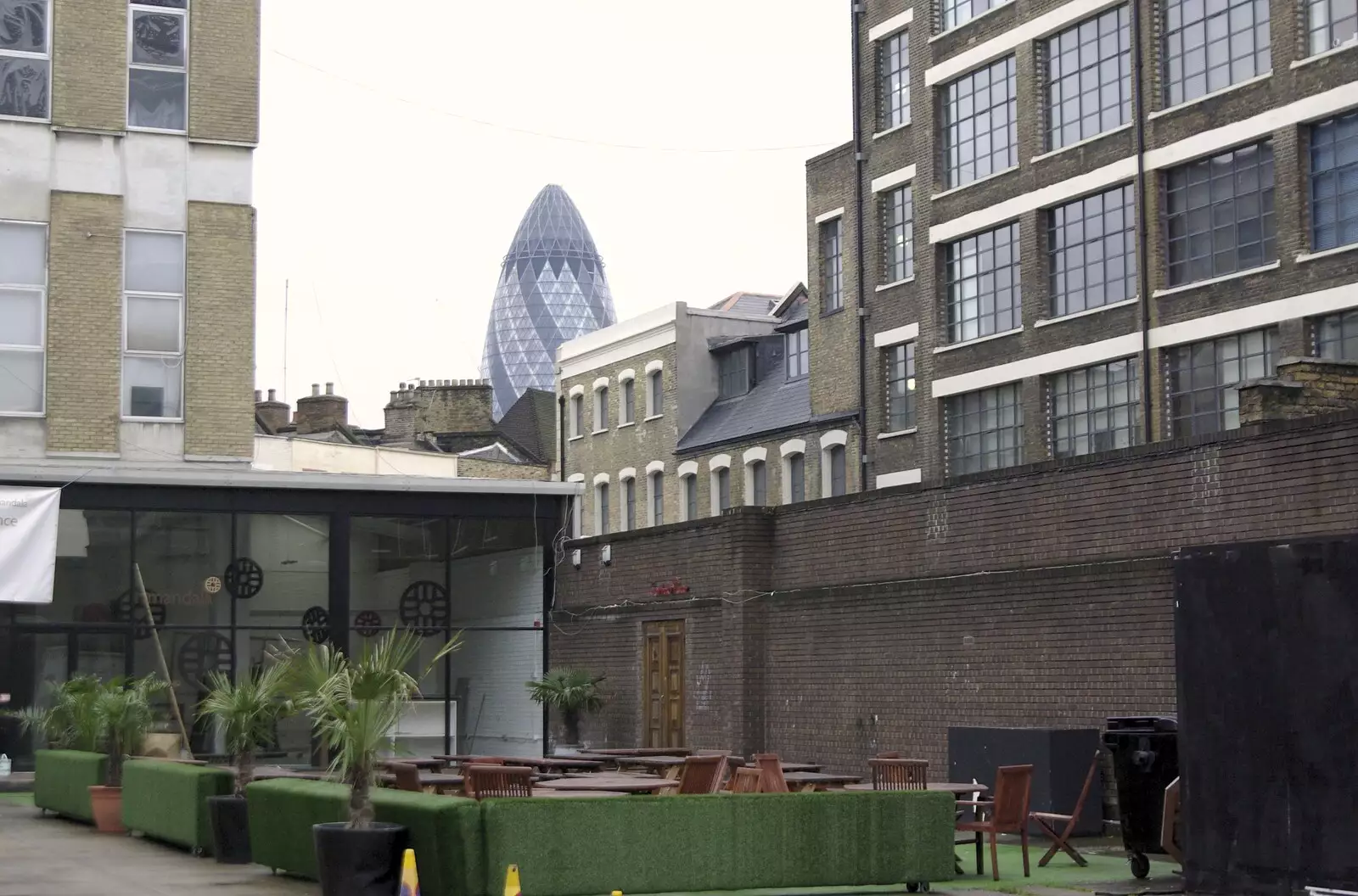 A view of the Gherkin, from From East End to East Coast: Brick Lane and Walberswick, London and Suffolk - 9th February 2007