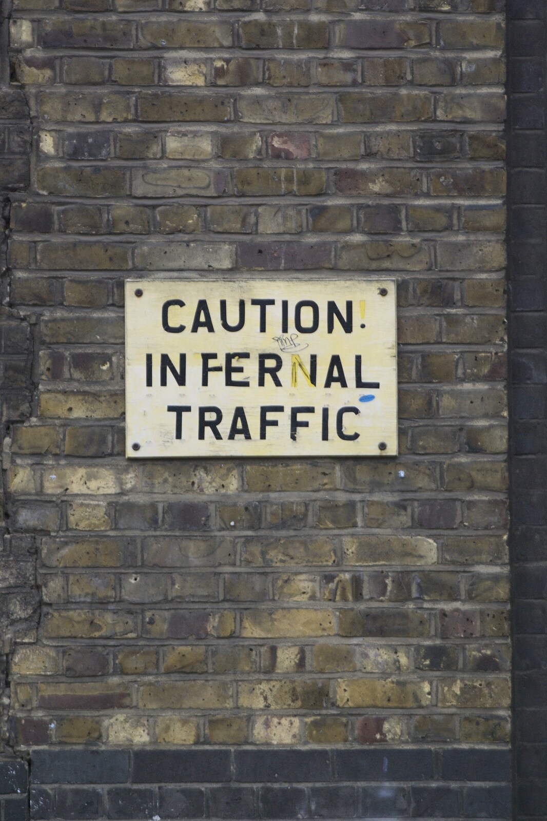 'Caution: infernal traffic' from From East End to East Coast: Brick Lane and Walberswick, London and Suffolk - 9th February 2007