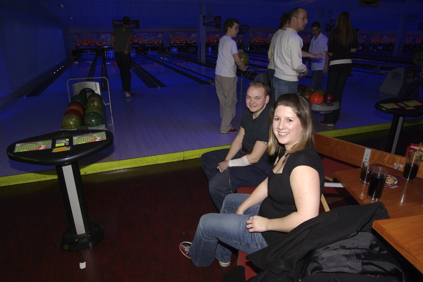 More of the group from Ten-pin Bowling and Birthdays, Cambridge Leisure Park, Cambridge - 17th February 2007