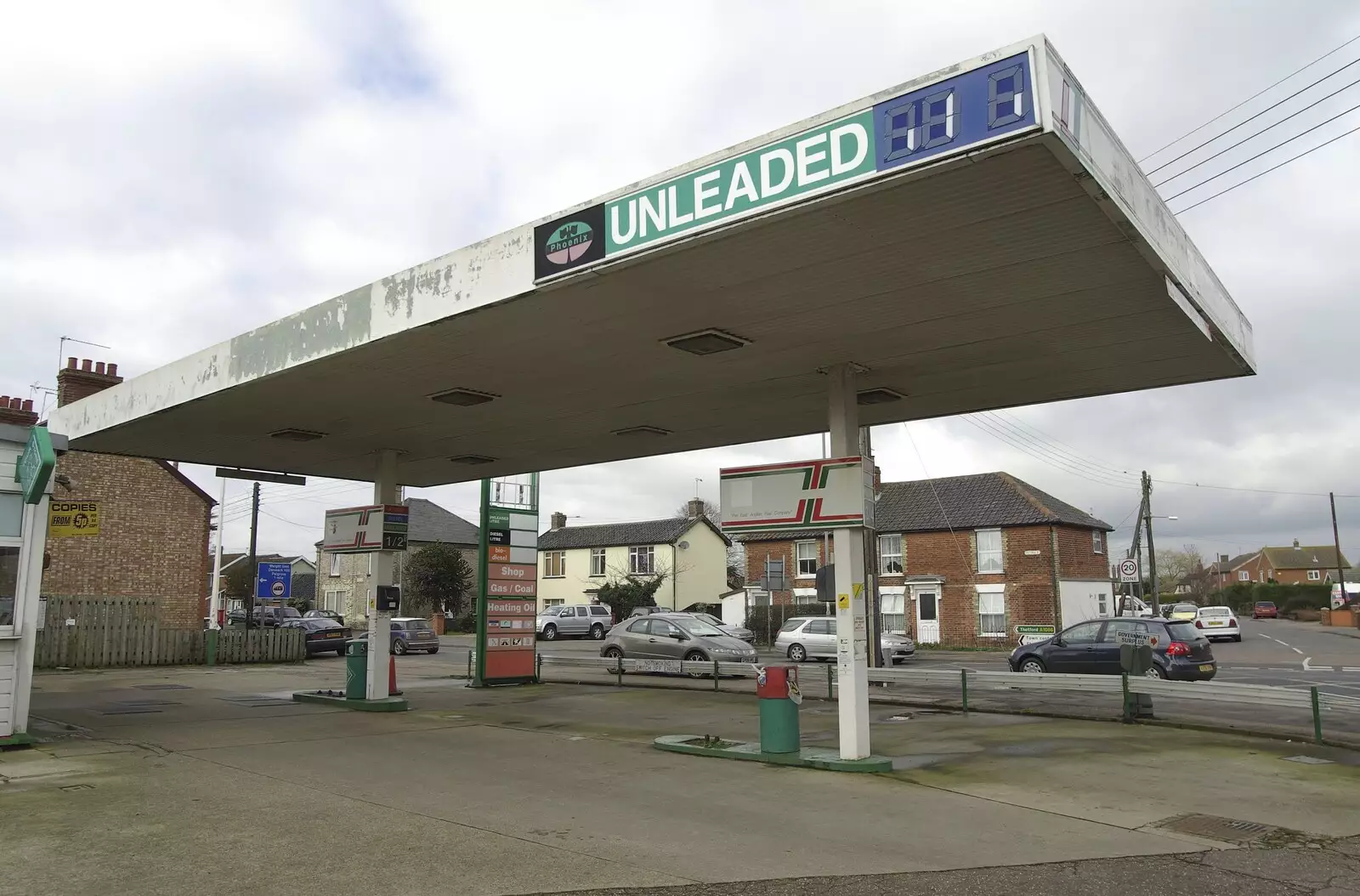 The old Broadland Fuels garage in Diss, from A Swiss Fondue with Bus-Stop Rachel and Sam, Gwydir Street, Cambridge - 1st March 2007