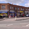 The row of shops on the Radegund Road roundabout, Isobel's House Warming, a Gospel Hall, and Derelict Newsagents, Ward Road, Cambridge - 17th March 2007
