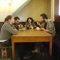 The gang in the Free Press, on Prospect Row, Isobel's House Warming, a Gospel Hall, and Derelict Newsagents, Ward Road, Cambridge - 17th March 2007