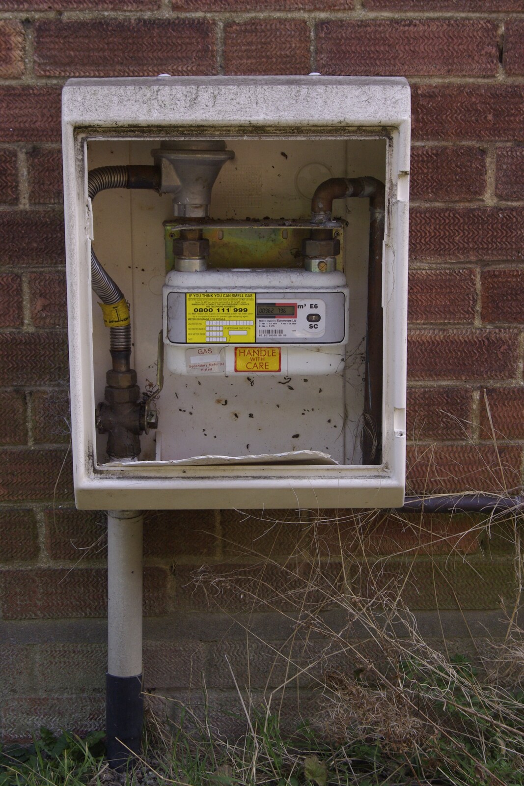 A broken gas meter from The Derelict Salam Newsagents, Perne Road, Cambridge - 18th March 2007