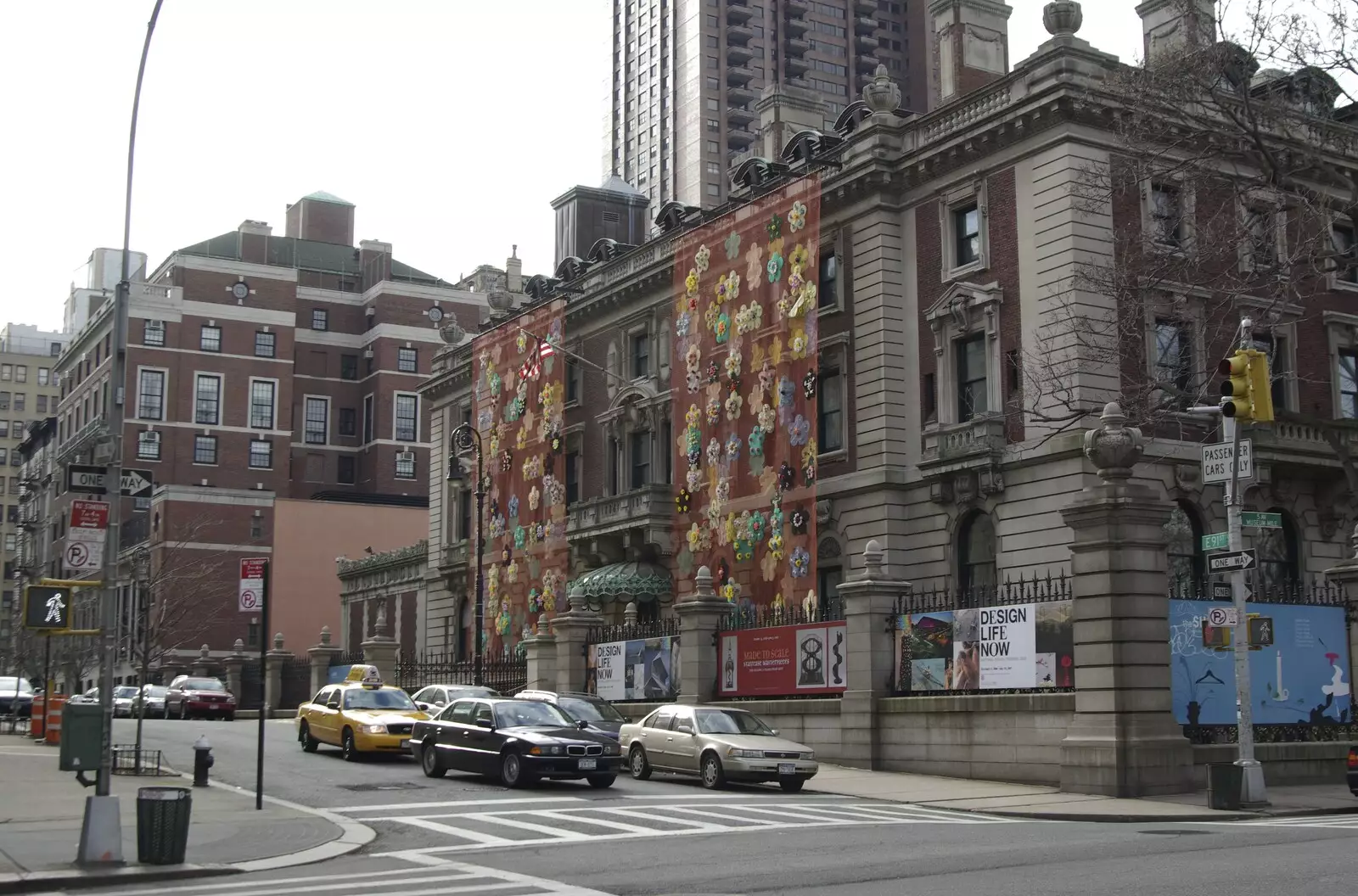 In New York: decorated building on 3rd Avenue, from A Central Park Marathon, Les Paul at the Iridium Club and an Empire State Sunset, New York, US - 25th March 2007