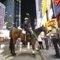 Isobel says hello to a police horse, A Central Park Marathon, Les Paul at the Iridium Club and an Empire State Sunset, New York, US - 25th March 2007