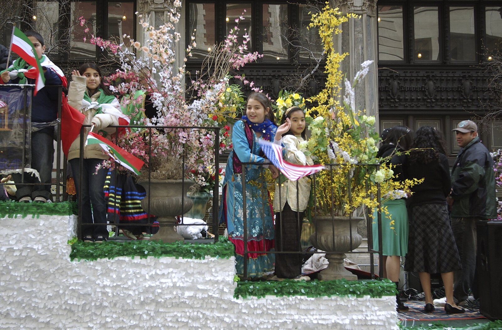Persian Day Parade, Upper East Side and Midtown, New York, US - 25th March 2007: Girls on a float