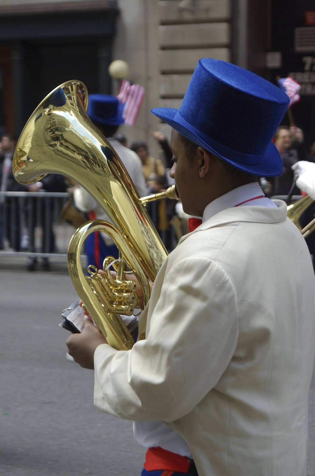 Persian Day Parade, Upper East Side and Midtown, New York, US - 25th March 2007: A kinky horn
