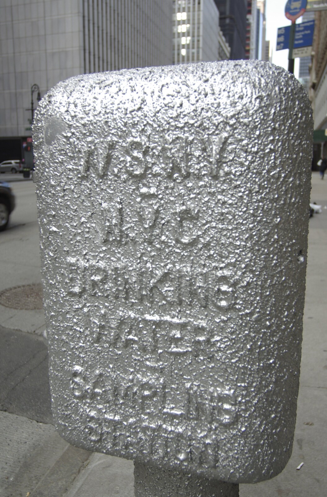 Persian Day Parade, Upper East Side and Midtown, New York, US - 25th March 2007: A silver drinking water sample point