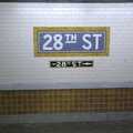 The 28th Street subway sign, Persian Day Parade, Upper East Side and Midtown, New York, US - 25th March 2007