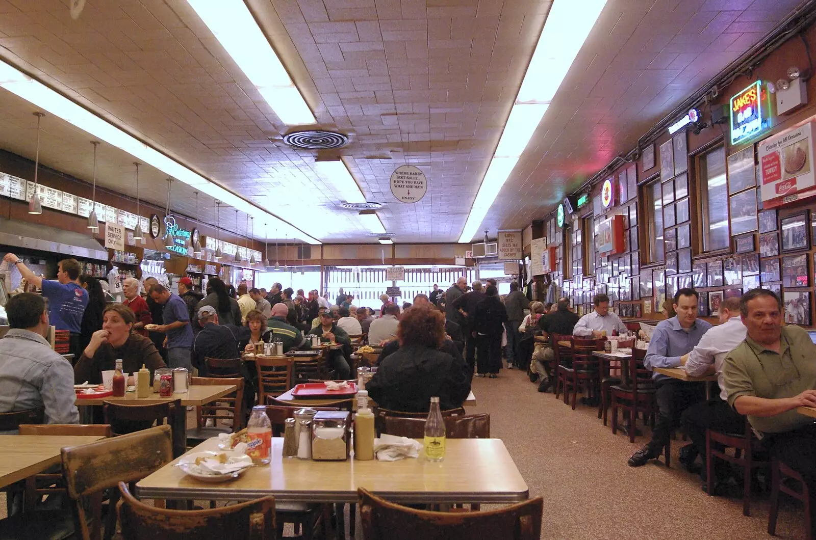 Inside Katz's Deli, from Liberty Island, A Helicopter Trip and Madison Square Basketball, New York, US - 27th March 2007