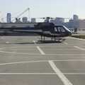Our helicopter awaits, Liberty Island, A Helicopter Trip and Madison Square Basketball, New York, US - 27th March 2007