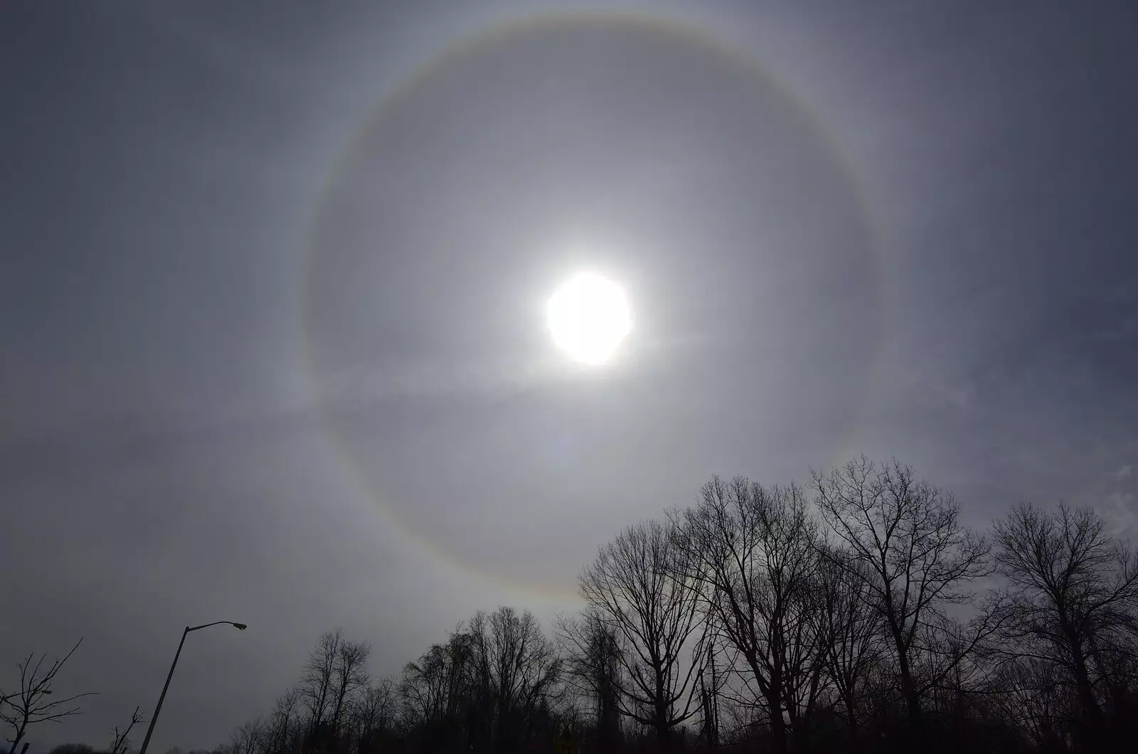 A solar halo is spotted, from A Return to Fire Island, Long Island, New York State, US - 30th March 2007