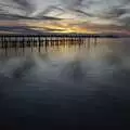 Sunset over the old pier, A Return to Fire Island, Long Island, New York State, US - 30th March 2007