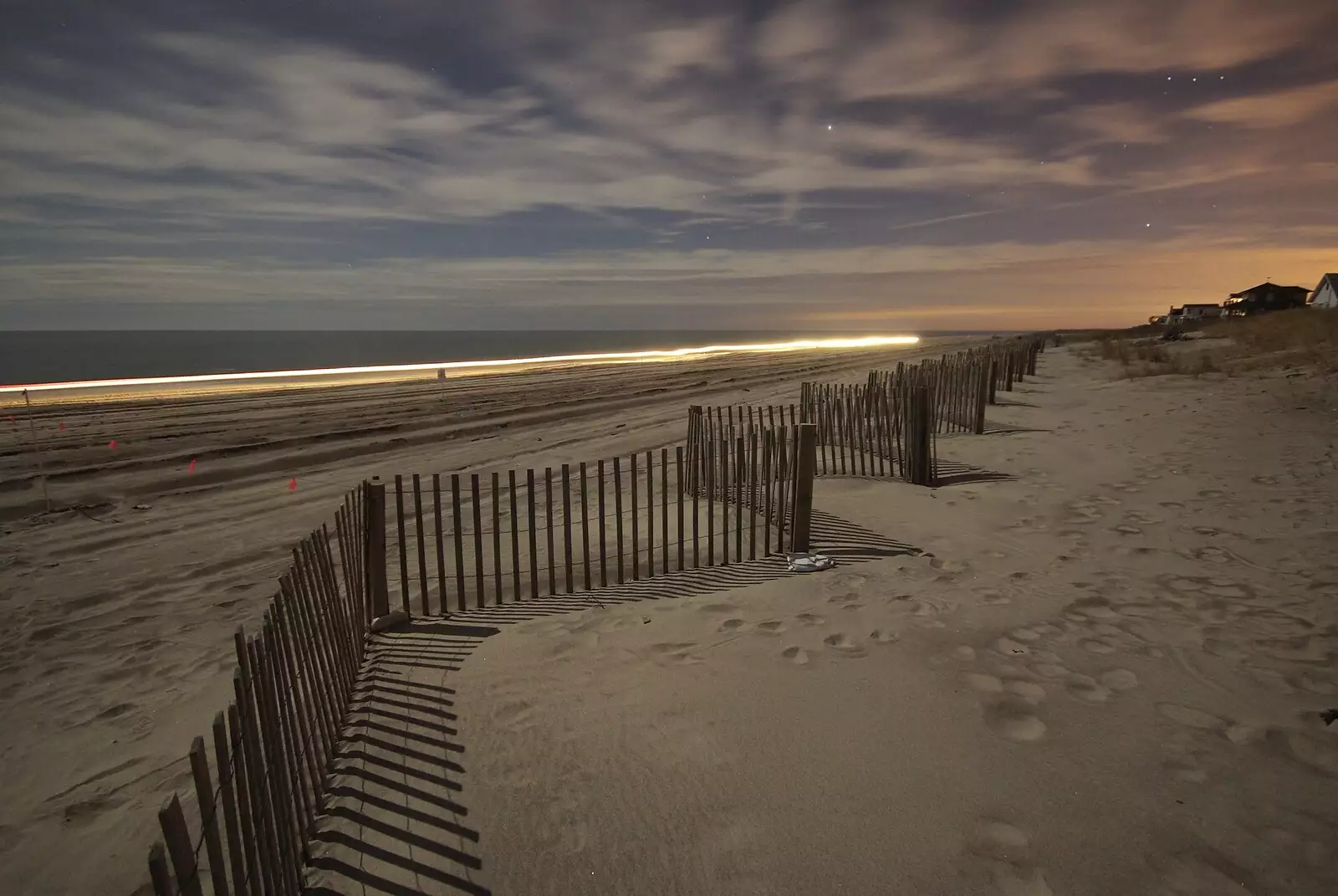 Orion's belt, and an SUV on the beach, from A Return to Fire Island, Long Island, New York State, US - 30th March 2007