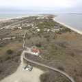 From the top of Fire Island's lighthouse, the view over the west of the island