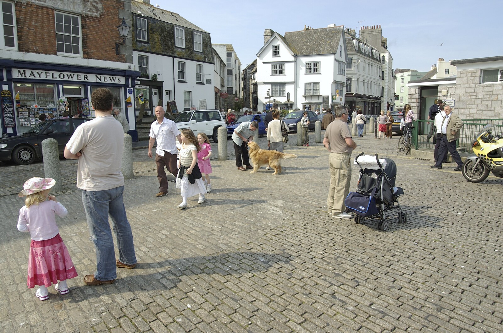 People hang around near New Street from A Trip to The Barbican, Plymouth, Devon - 6th April 2007